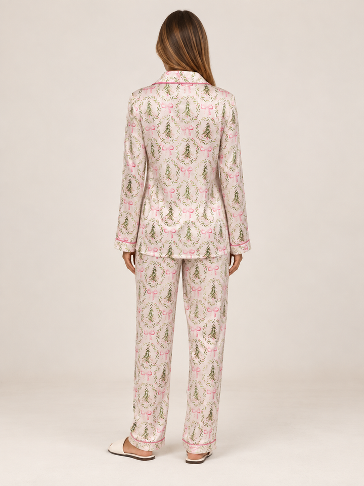 Ada | Chic Festive Christmas Print Ladies Pyjamas Set