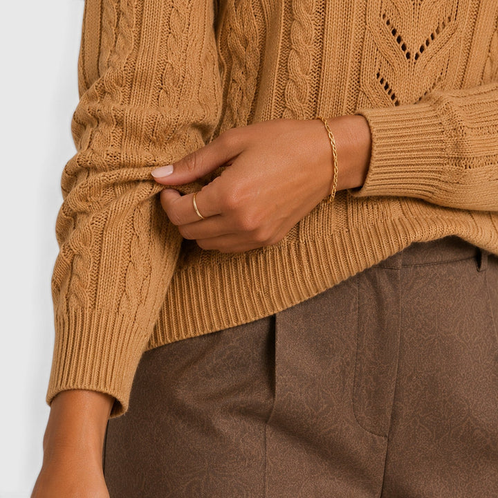 Ada | Effortless Chevron Crew Neck Womens Knit Jumper