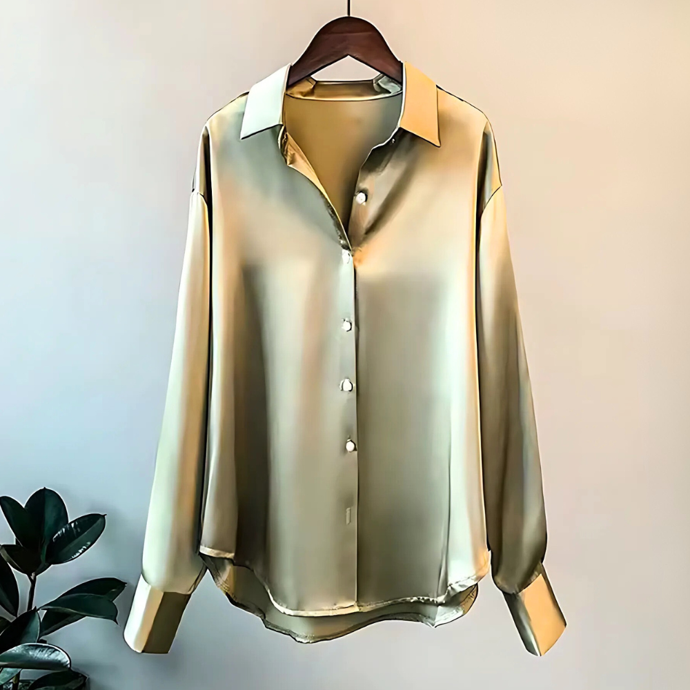Alice | Classic Long Sleeve Button-Up Party Top