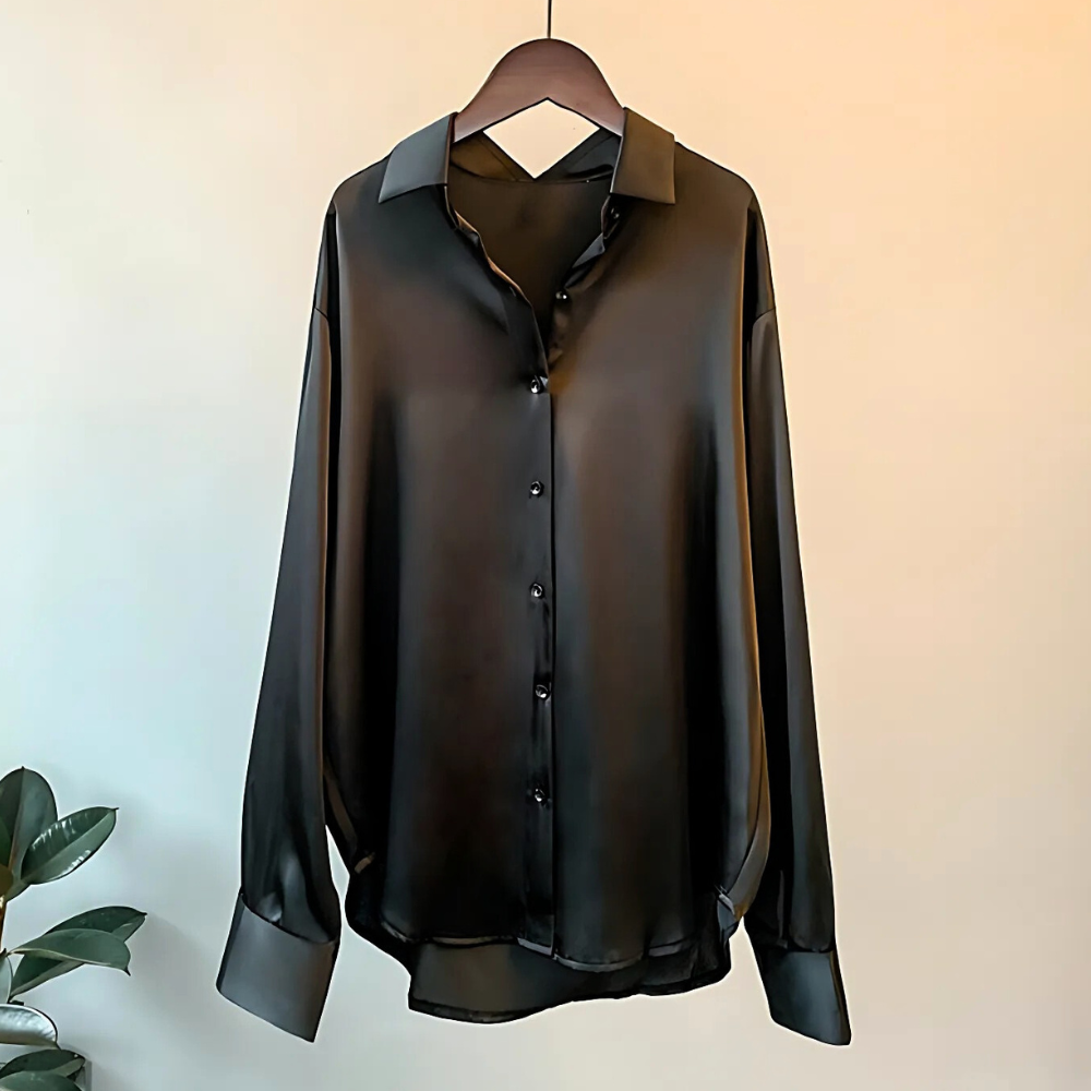 Alice | Classic Long Sleeve Button-Up Party Top