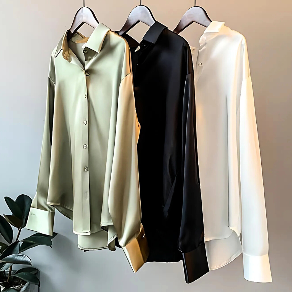 Alice | Classic Long Sleeve Button-Up Party Top