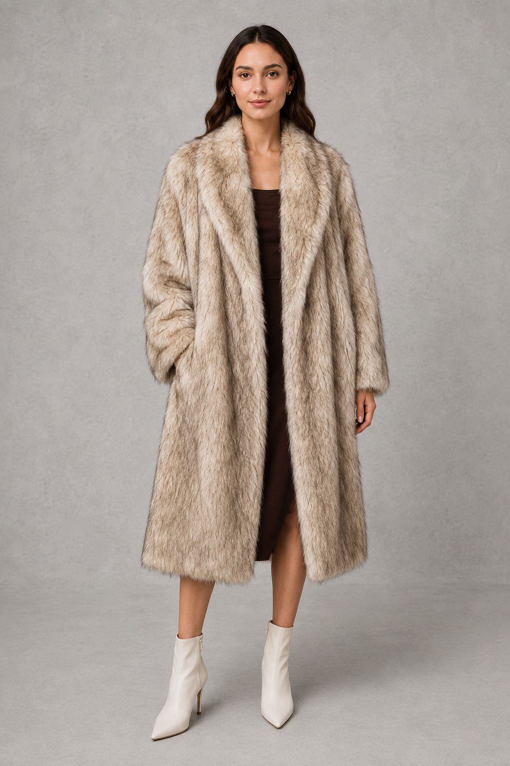 Alice | Cosy Statement Longline Faux Fur Coat