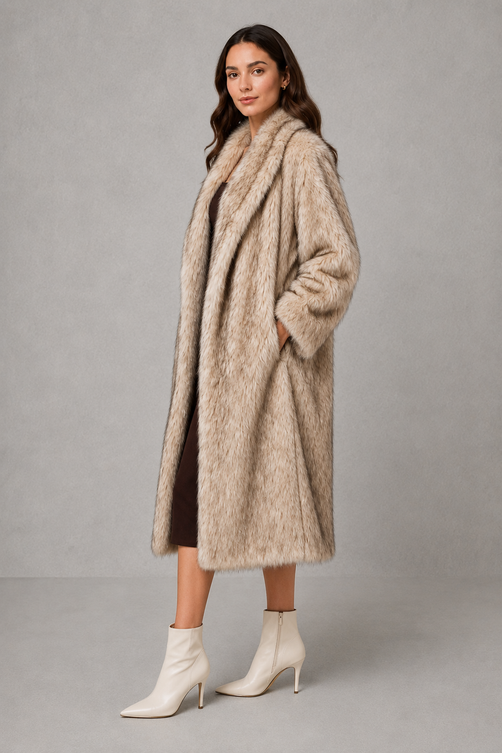 Alice | Cosy Statement Longline Faux Fur Coat