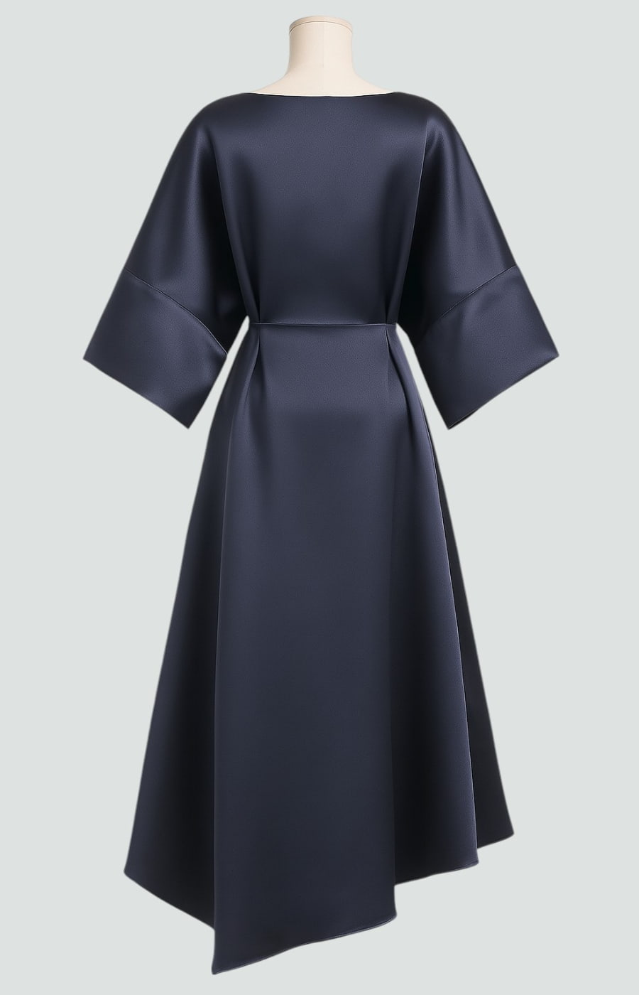 Amelie | Cosy Draped Batwing Christmas Party Midi Dress