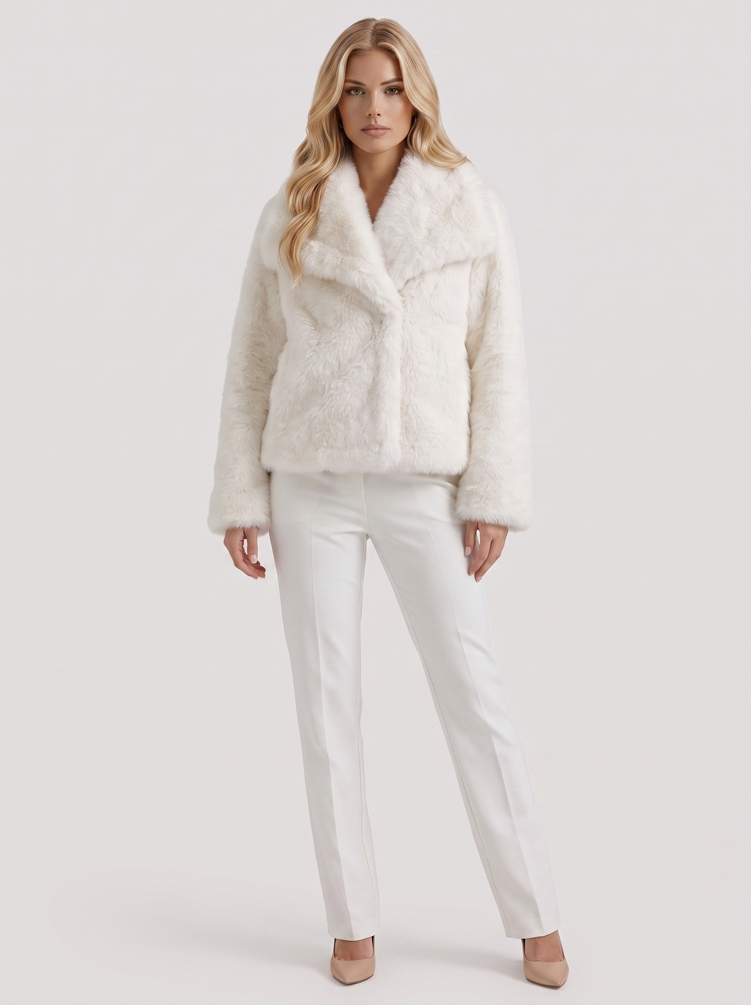 Amelie | Cosy Short Winter Faux Fur Coat