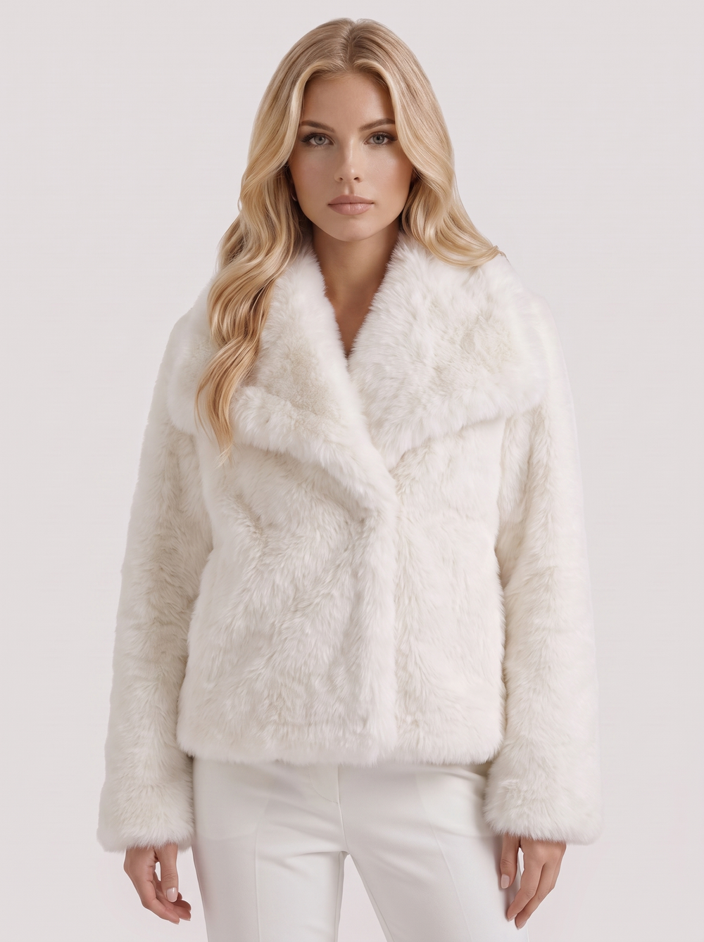 Amelie | Cosy Short Winter Faux Fur Coat