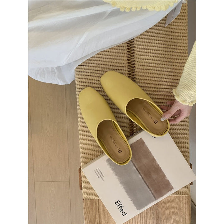Amelie | Effortless Square Toe Mule Slippers