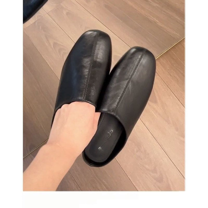 Amelie | Effortless Square Toe Mule Slippers
