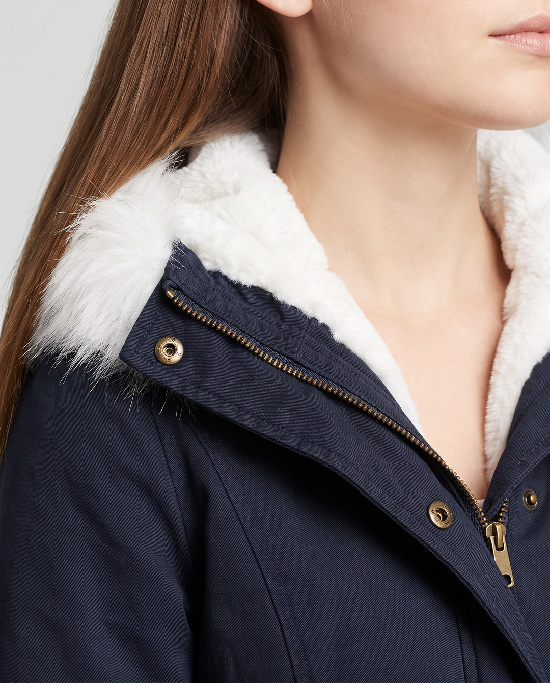 Arabella | Polished Faux Fur Coat Hooded Parka