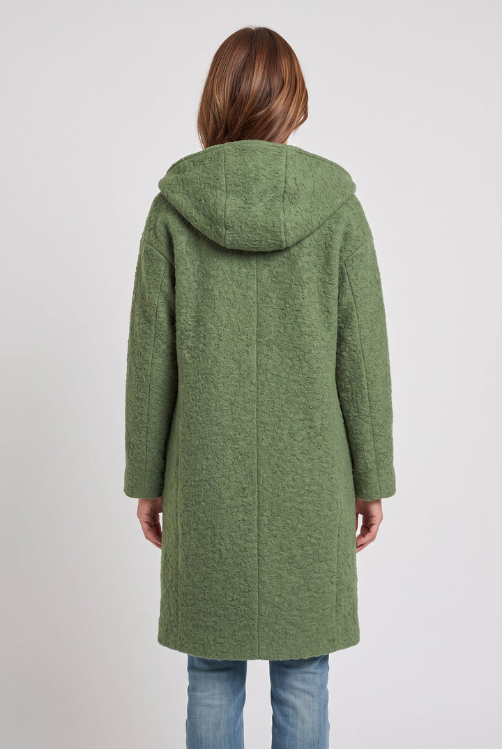 Arabella | Timeless Hooded Longline Faux Fur Coat
