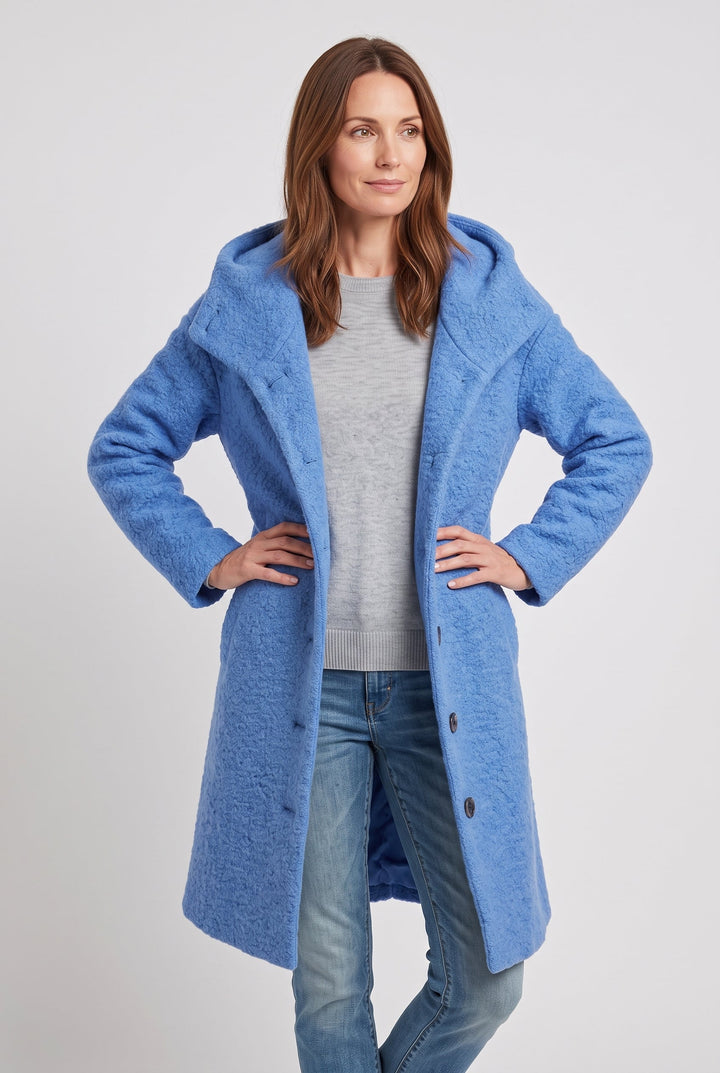 Arabella | Timeless Hooded Longline Faux Fur Coat