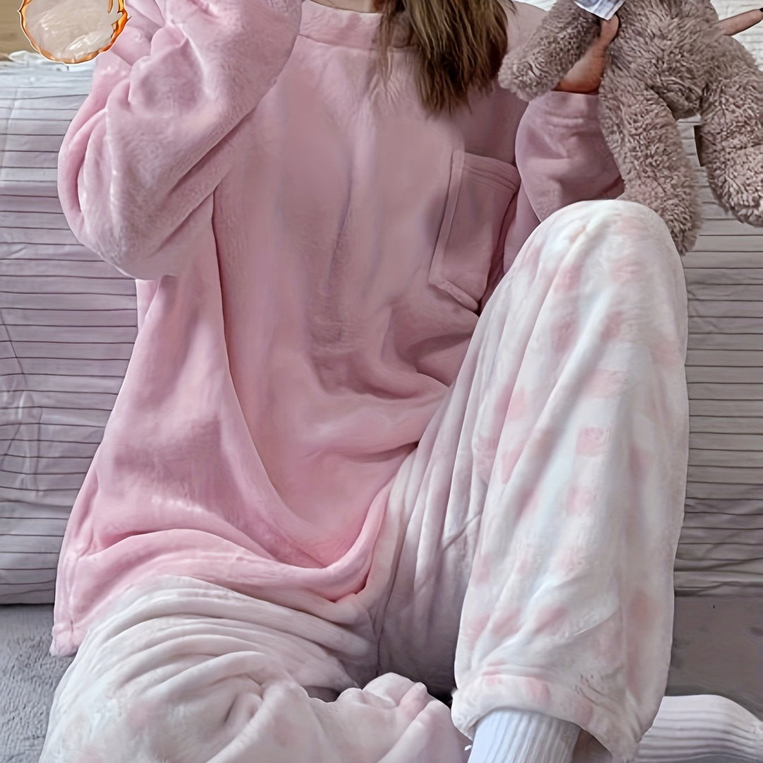 Aria | Refined Cosy Fleece Ladies Pyjamas Set