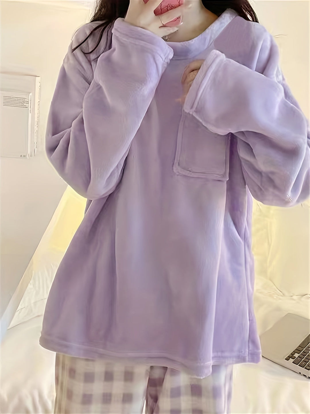 Aria | Refined Cosy Fleece Ladies Pyjamas Set