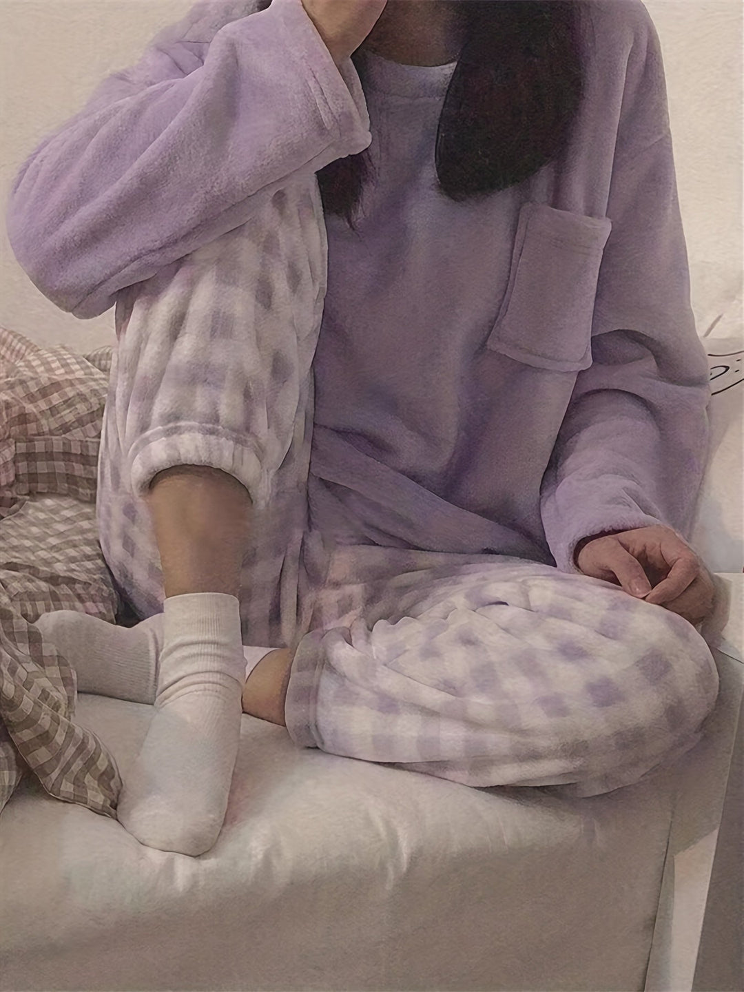 Aria | Refined Cosy Fleece Ladies Pyjamas Set