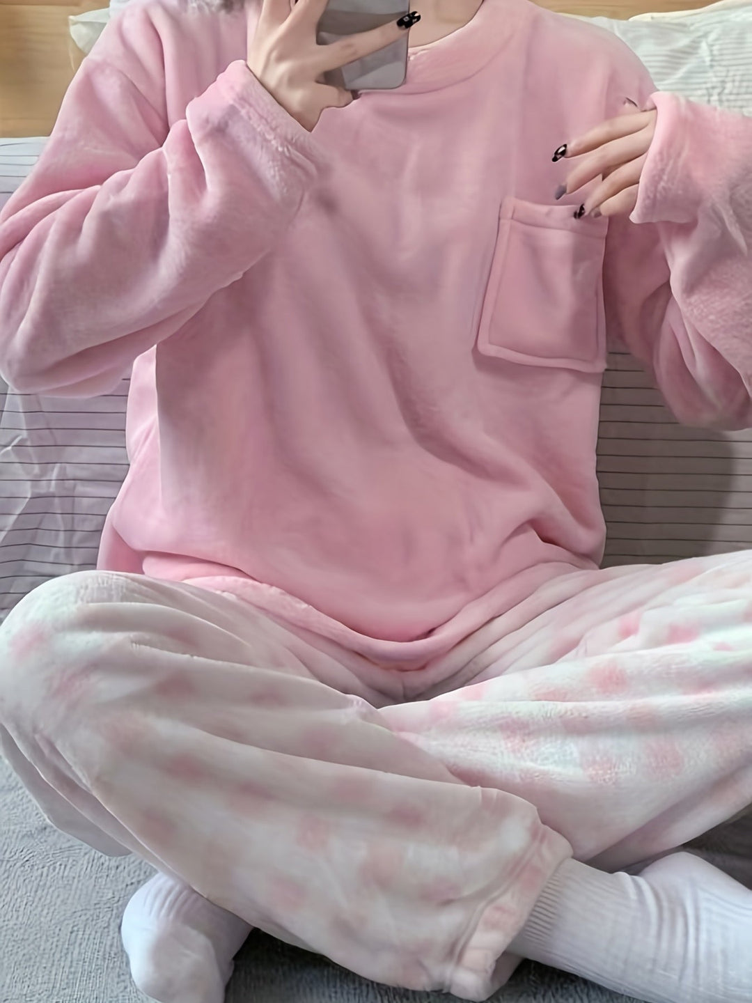 Aria | Refined Cosy Fleece Ladies Pyjamas Set