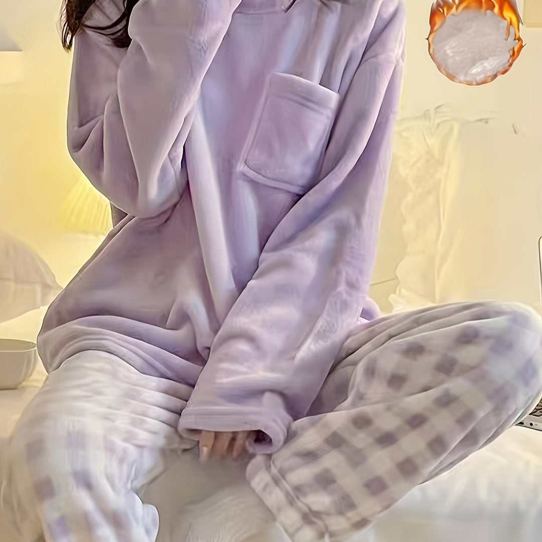 Aria | Refined Cosy Fleece Ladies Pyjamas Set