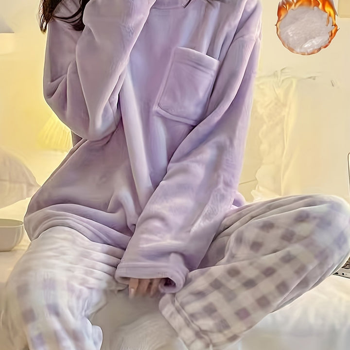 Aria | Refined Cosy Fleece Ladies Pyjamas Set