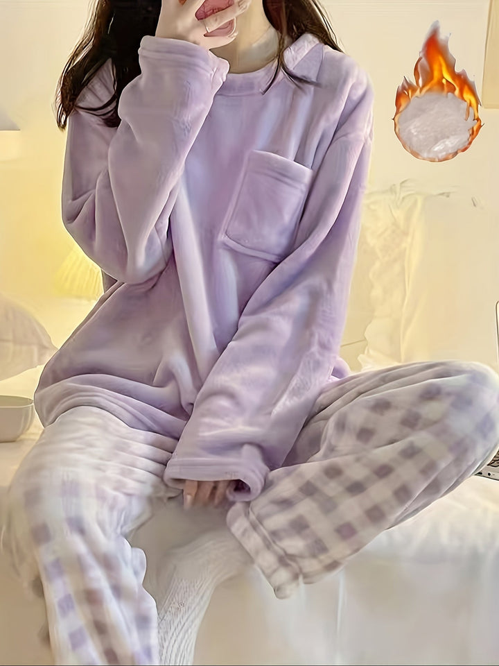 Aria | Refined Cosy Fleece Ladies Pyjamas Set