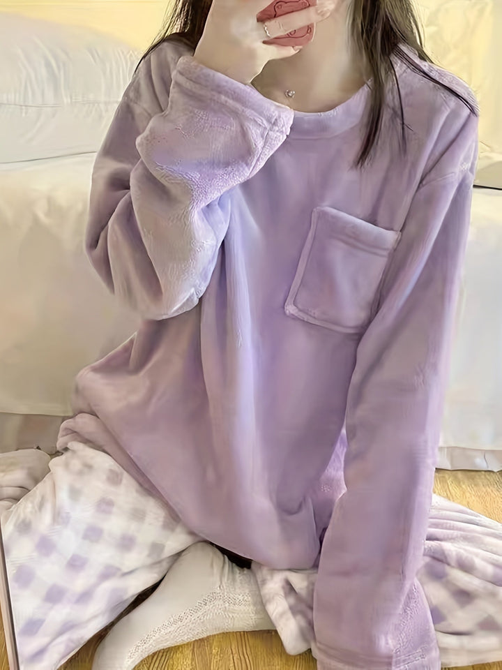 Aria | Refined Cosy Fleece Ladies Pyjamas Set