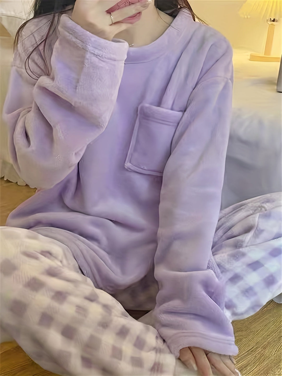 Aria | Refined Cosy Fleece Ladies Pyjamas Set