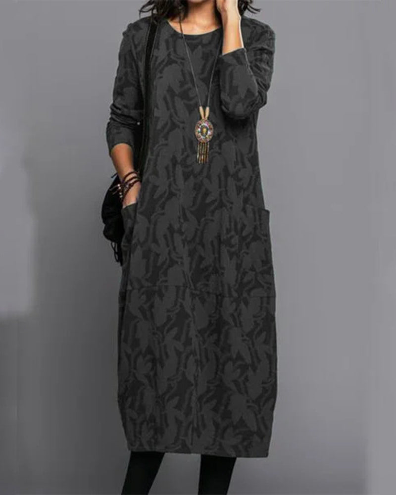 Aria | Stylish Long Sleeve Maxi Jumper Dress