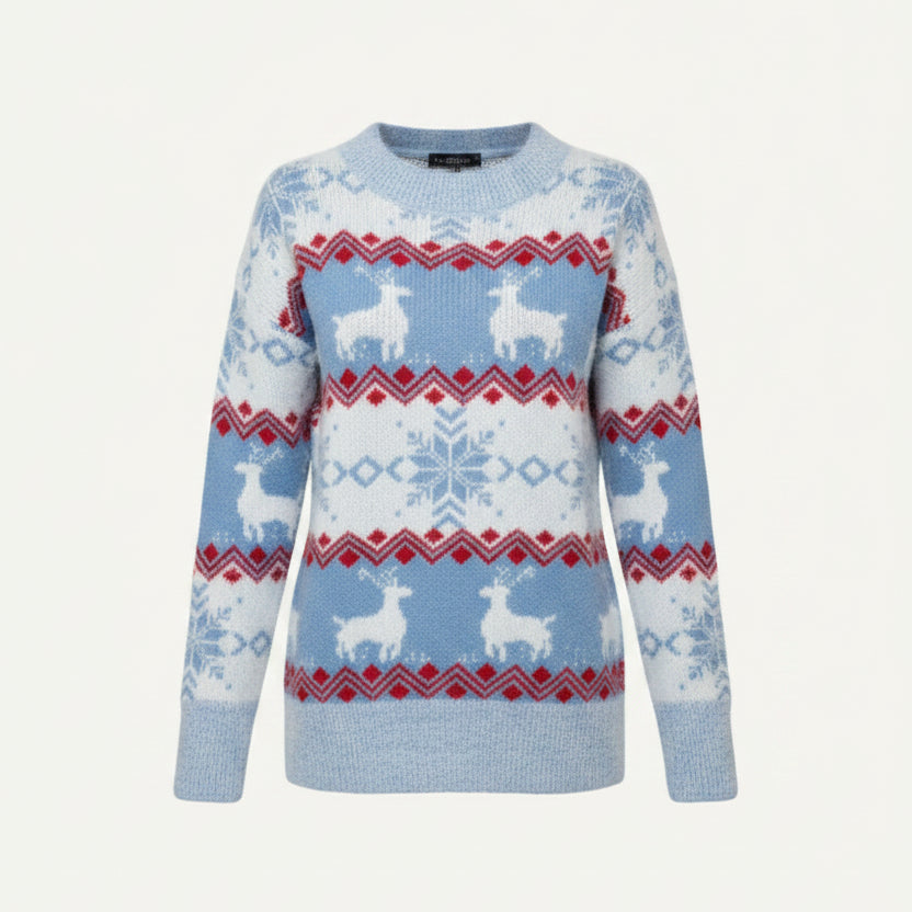 Aurora | Fair Isle Reindeer Christmas Jumper for Women