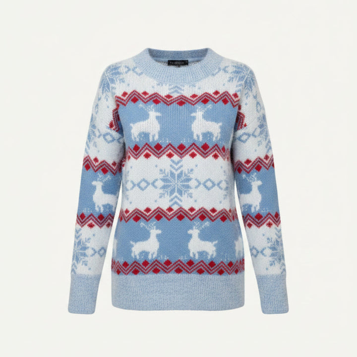 Aurora | Fair Isle Reindeer Christmas Jumper for Women