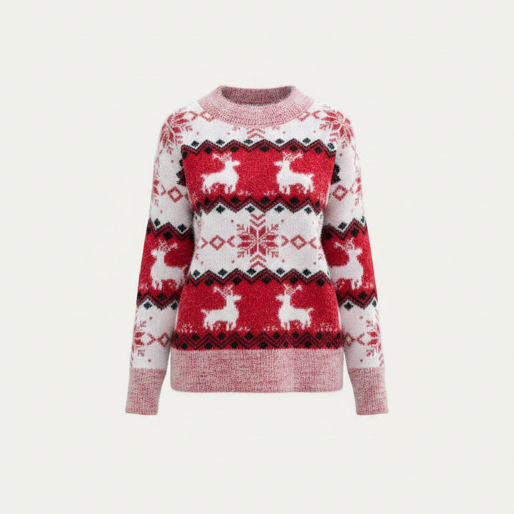 Aurora | Fair Isle Reindeer Christmas Jumper for Women