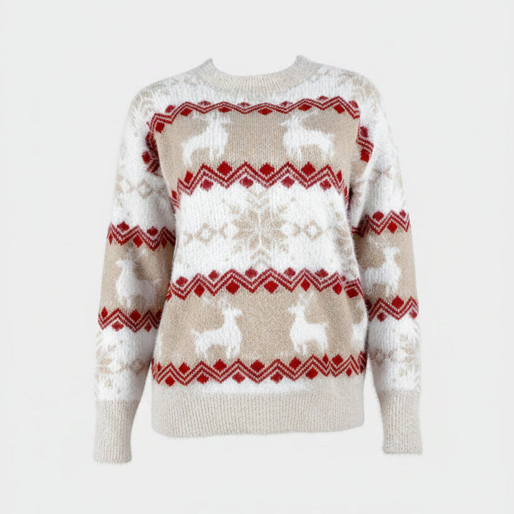 Aurora | Fair Isle Reindeer Christmas Jumper for Women