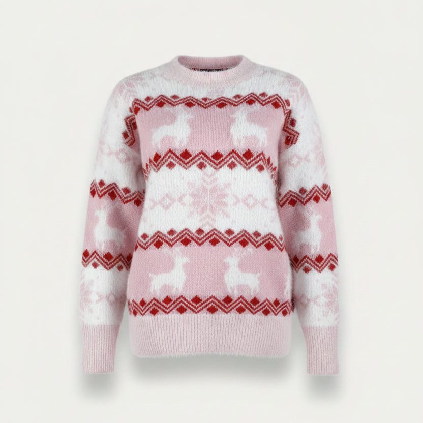 Aurora | Fair Isle Reindeer Christmas Jumper for Women