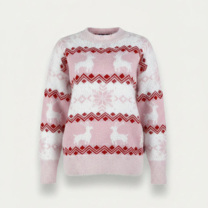 Aurora | Fair Isle Reindeer Christmas Jumper for Women