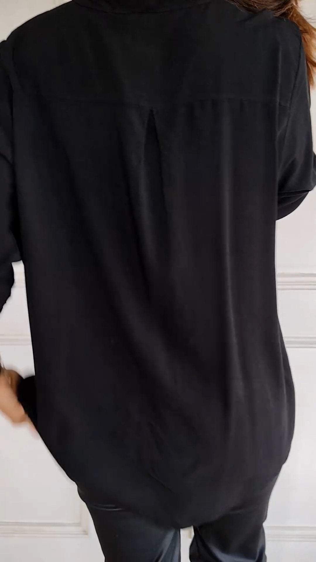 Aurora | Refined Sequin Trim Button-Through Party Top