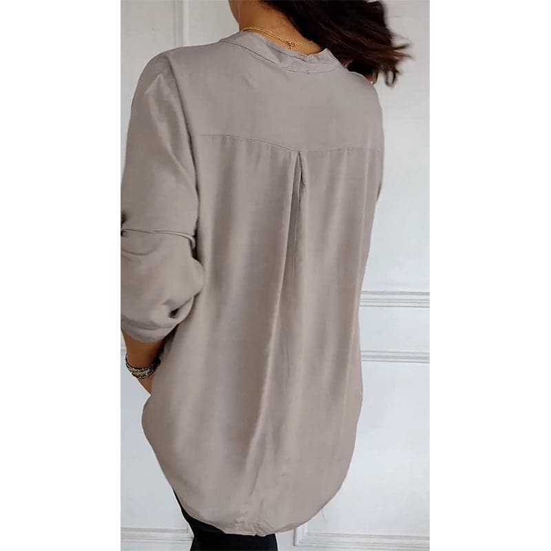 Aurora | Refined Sequin Trim Button-Through Party Top