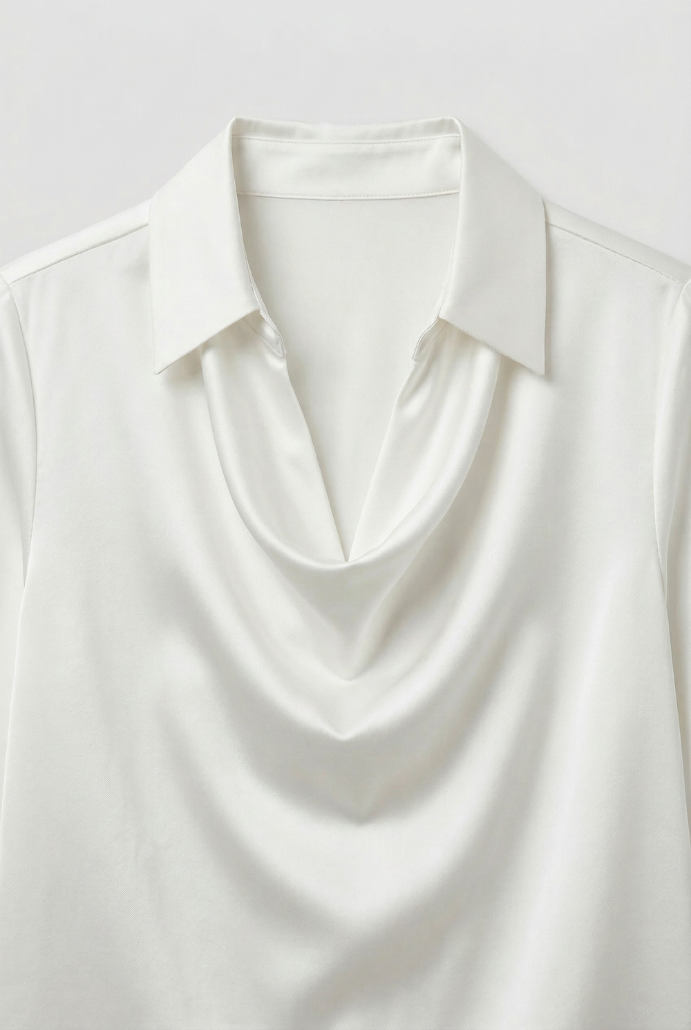 Ava | Cosy Cowl Neck Satin-Look Party Top