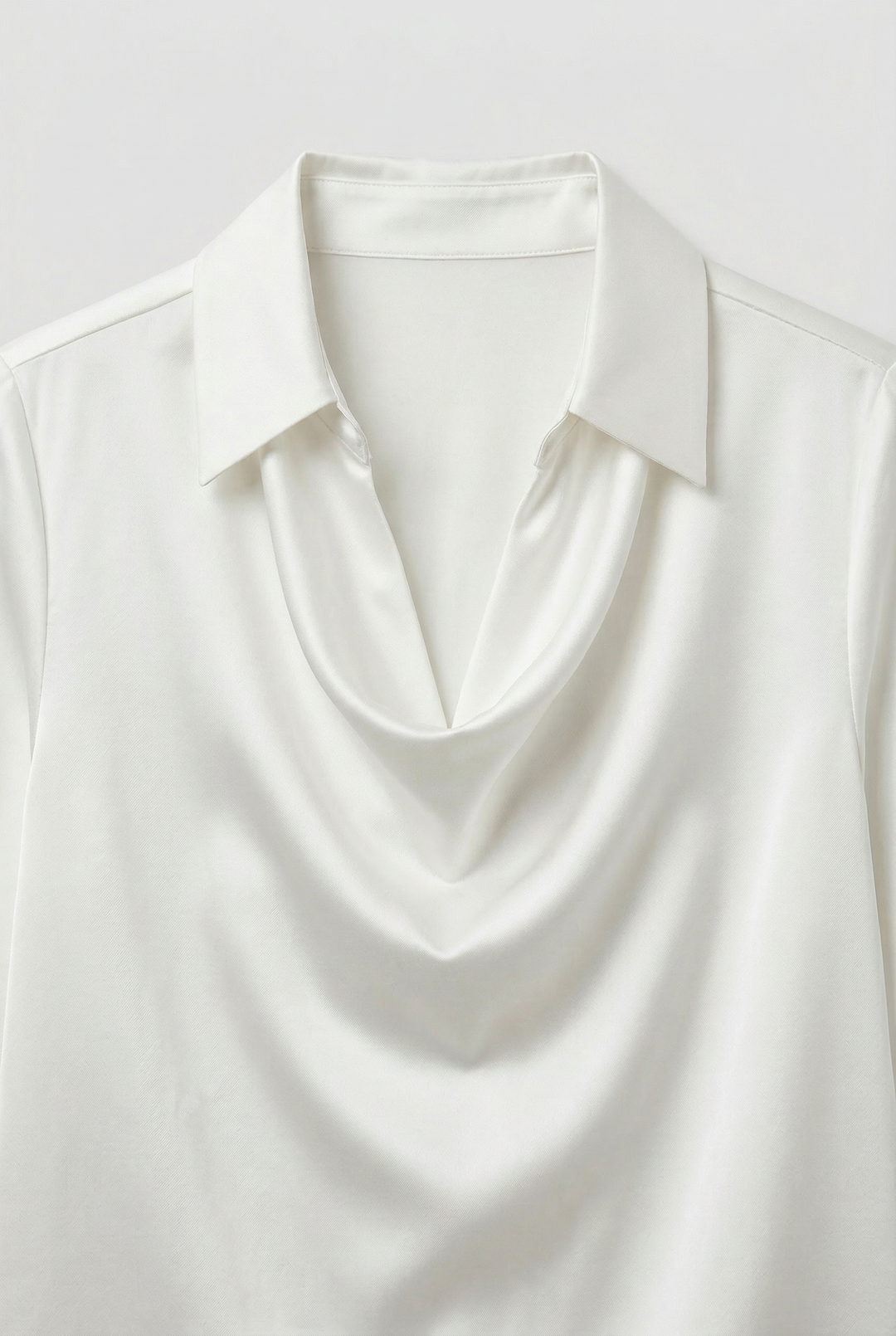 Ava | Cosy Cowl Neck Satin-Look Party Top