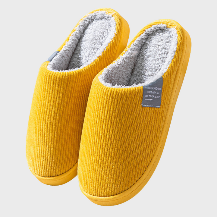 Bella | Elegant Ribbed Cosy Slip-On Slippers