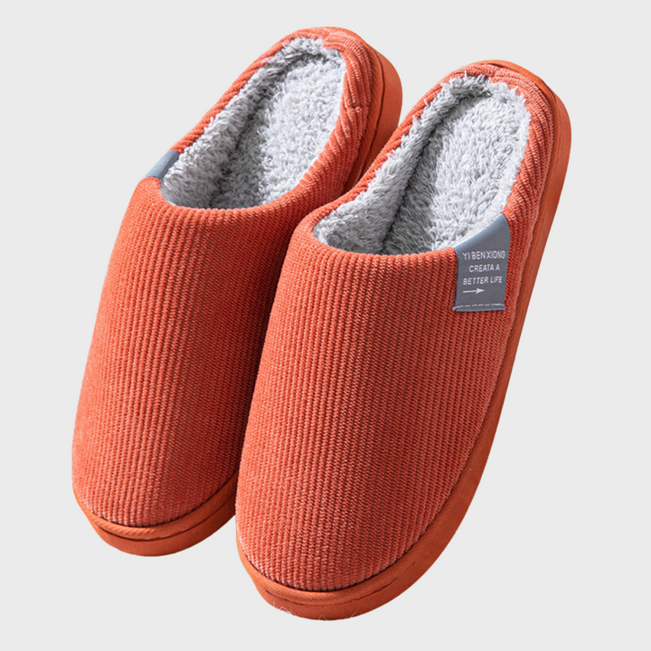 Bella | Elegant Ribbed Cosy Slip-On Slippers