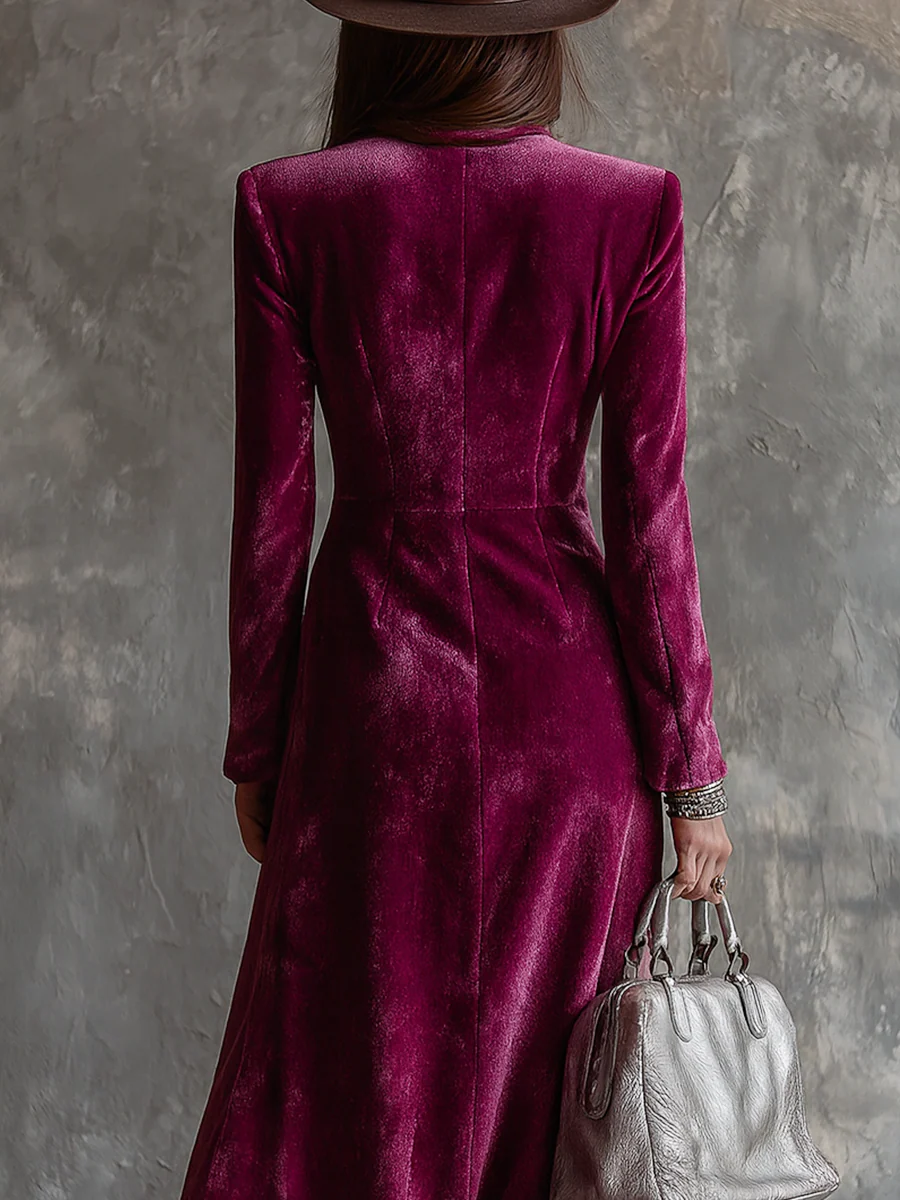 Bella | Polished Velvet Blazer Christmas Dress