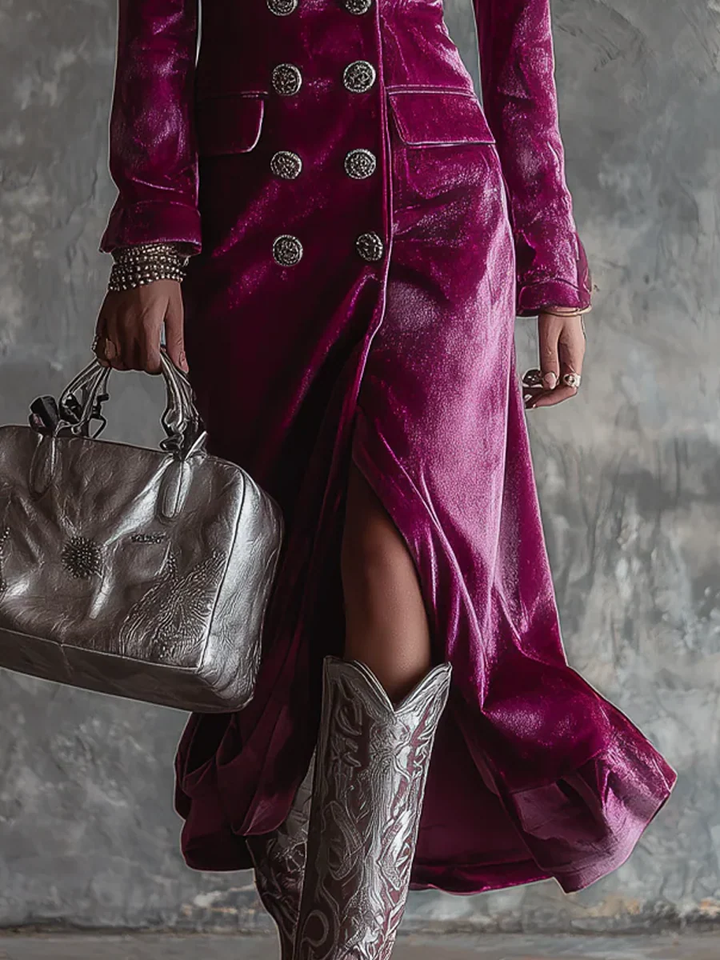 Bella | Polished Velvet Blazer Christmas Dress