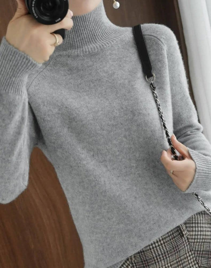 Bonnie | Cosy Ribbed Turtleneck Christmas Jumper for Women