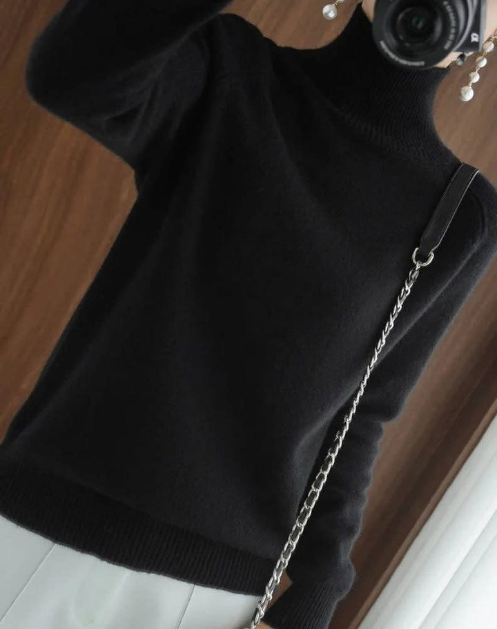 Bonnie | Cosy Ribbed Turtleneck Christmas Jumper for Women