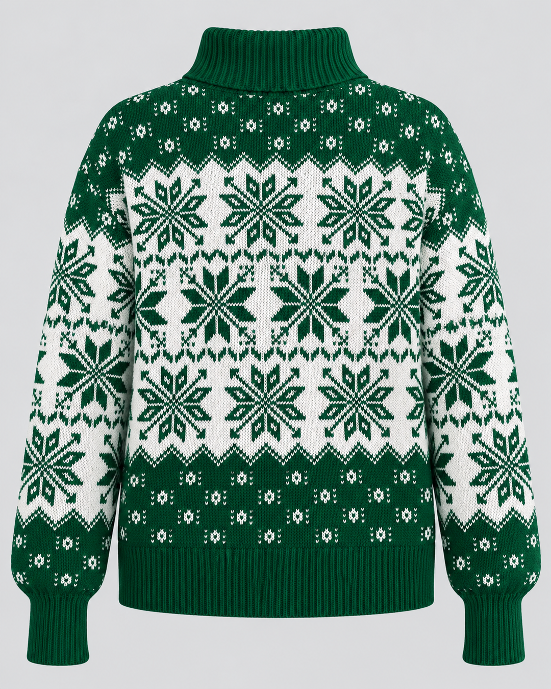 Bonnie | Snowflake Roll Neck Christmas Jumper for Women