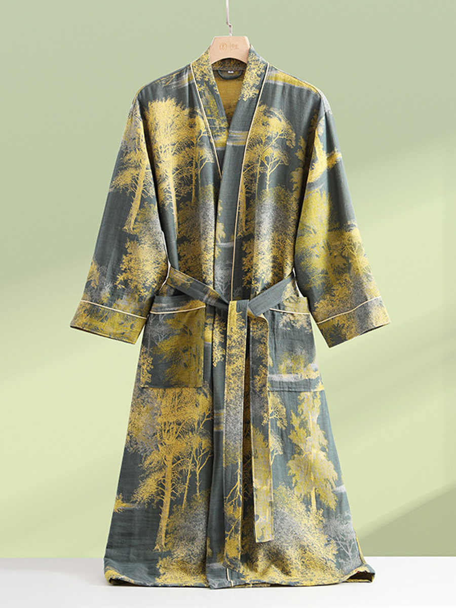 Charlotte | Chic Woodland Print Ladies Dressing Gowns
