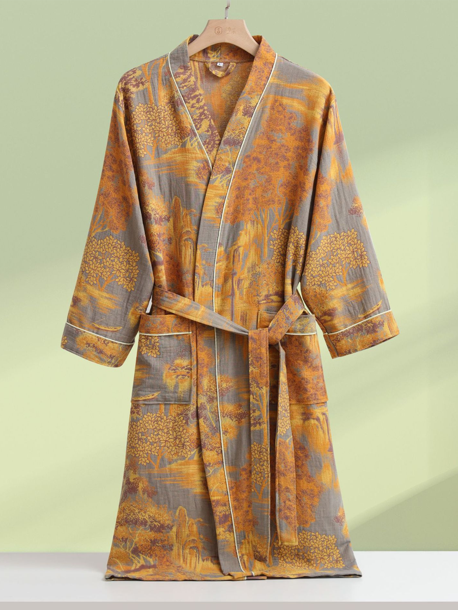Charlotte | Chic Woodland Print Ladies Dressing Gowns