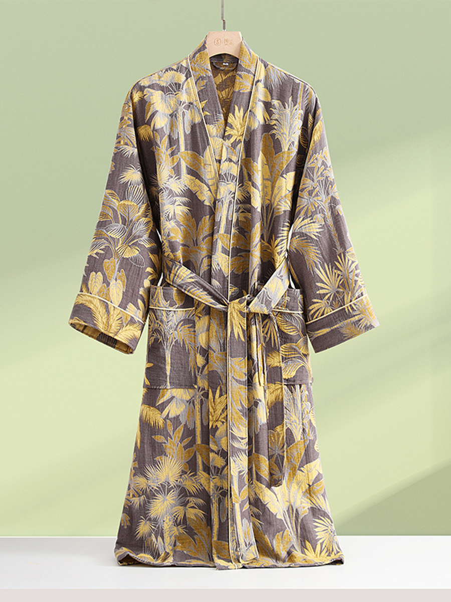 Charlotte | Chic Woodland Print Ladies Dressing Gowns