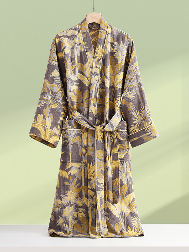 Charlotte | Chic Woodland Print Ladies Dressing Gowns