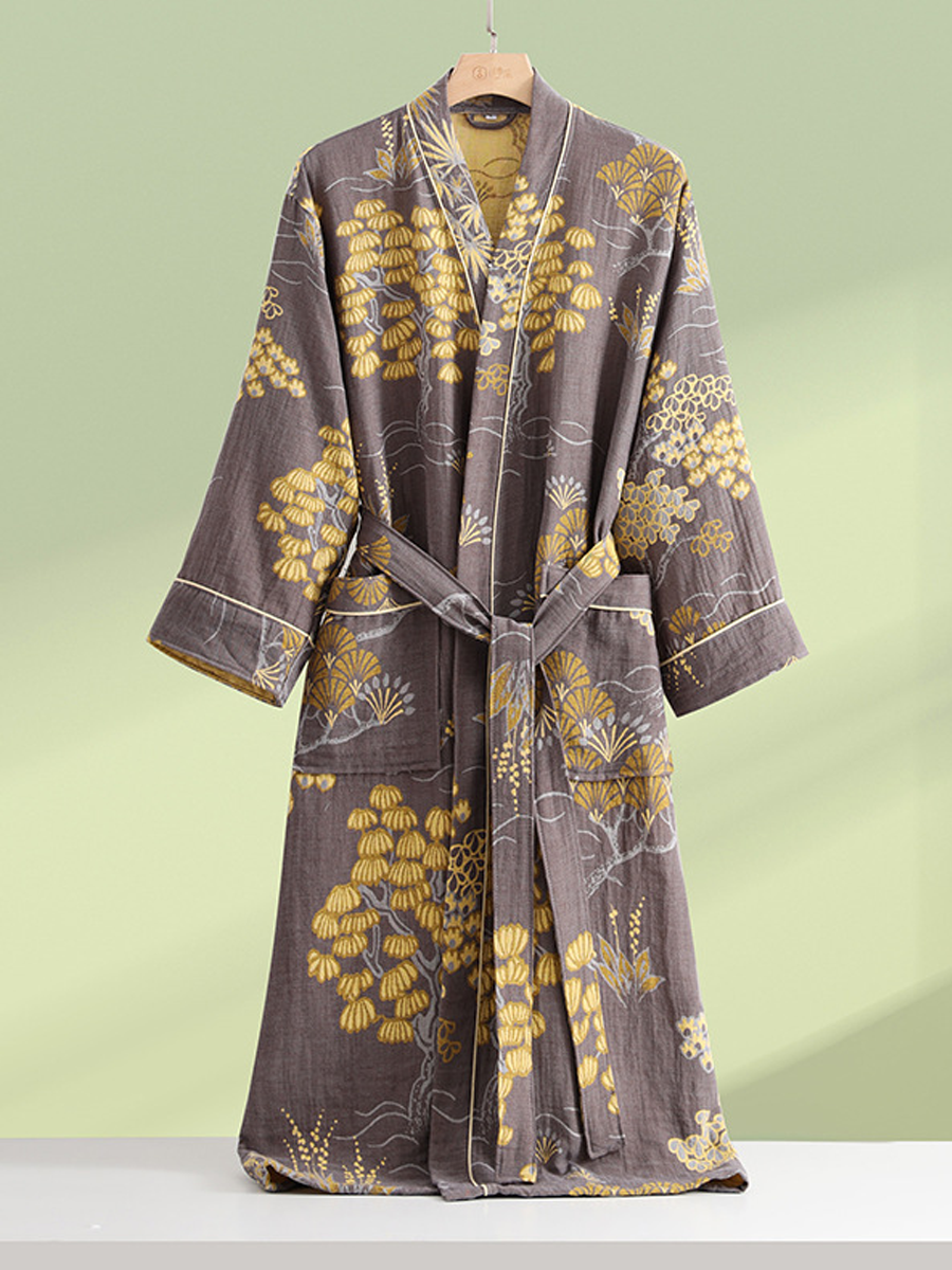 Charlotte | Chic Woodland Print Ladies Dressing Gowns