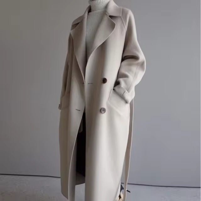Charlotte | Relaxed Longline Wool-Look Long Coat
