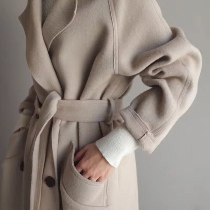 Charlotte | Relaxed Longline Wool-Look Long Coat