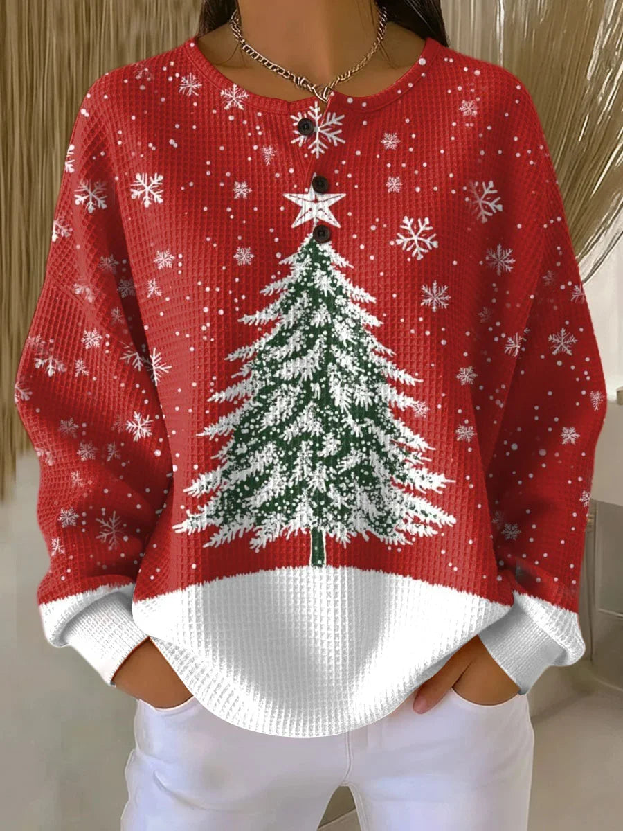 Charlotte | Waffle Knit Christmas Jumper for Women